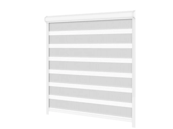 Roleta SWING LITE - deň a noc - látka Bahama 1821 - svetlo sivá 1