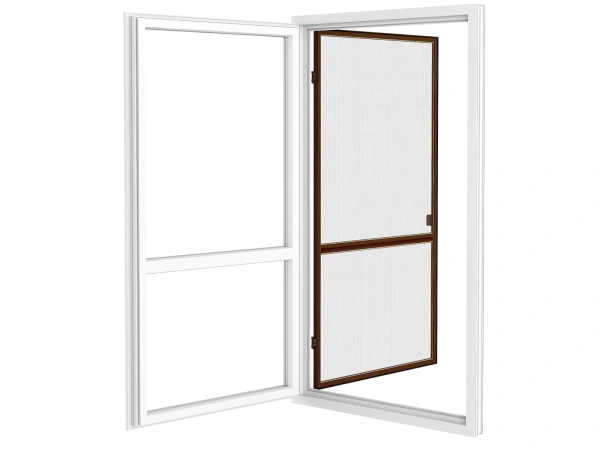 Siete proti hmyzu na DVERE - pántové - ORECH - drevoimitácia - s priečkou 4