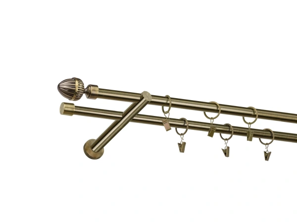 Garniža 16x16mm - 2rady - ODEON - antik