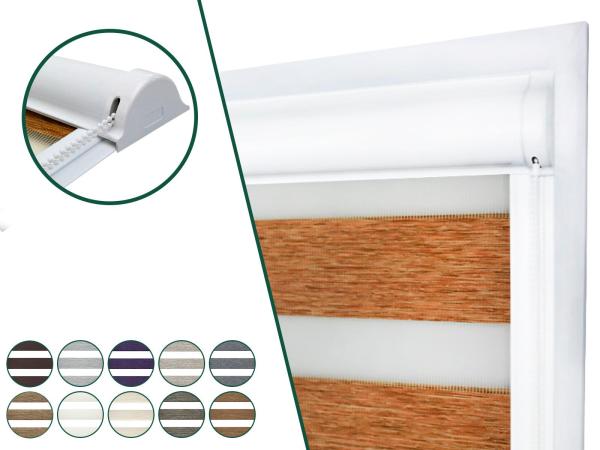 Roleta SWING PREMIUM - deň a noc - látka MAURÍCIUS