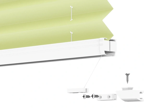 Plisé rolety LUX - látka Fresh lime 11052 - PEARL 9