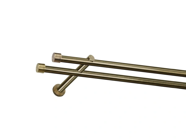 Garniža 19x19mm - drážková tyč - 2rady - PULLO - antik 1