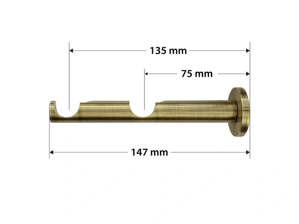 Garniža 19x19mm - 2rady - QUADRO - antik 3