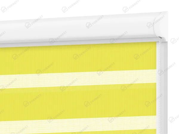 Roleta SWING LITE - deň a noc - látka Bahama 1805 - citrónovo zelená
