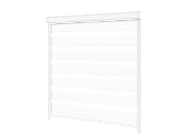 Roleta SWING LITE - deň a noc - látka Miami 1301 - biela 1