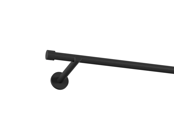 Garniža 19mm obyčajná tyč - 1rad - PULLO - čierna 1