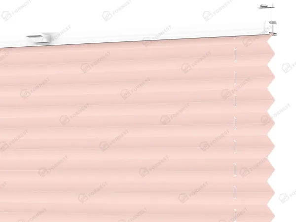 Plisé rolety LUX - látka Lovely rose 11241 - BLACKOUT (zatemňujúca)