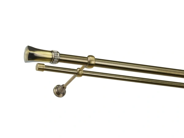 Garniža 25x16mm - 2rady - PLUTON CRYSTAL - antik 1