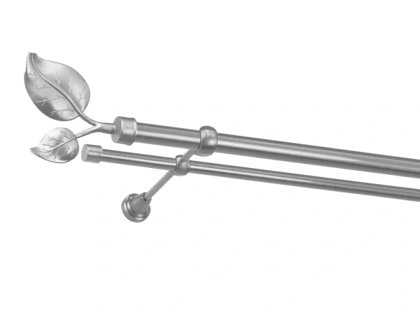 Garniža 25x16mm - 2rady - LIST VEĽKÝ satin 1