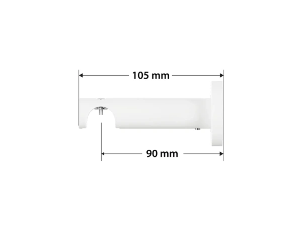 Garniža 19mm drážková tyč - 1rad - PARIS - čierno biela 4