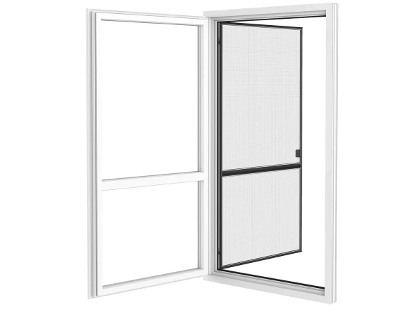 Siete proti hmyzu na DVERE - pántové v ráme SMART - ANTRACIT - RAL 7016 - s priečkou 4