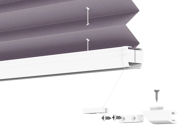 Plisé rolety LUX - látka Violet 11078 - PEARL 9