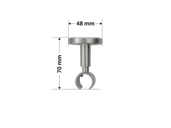 Garniža 19mm - drážková tyč - 1rad - GUĽA AZUR - satin 4