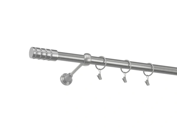 Garniža 25mm - 1rad - CYLINDER CRYSTAL - satin