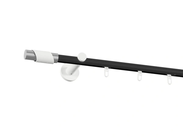 Garniža 19mm drážková tyč - 1rad - PARIS - čierno biela