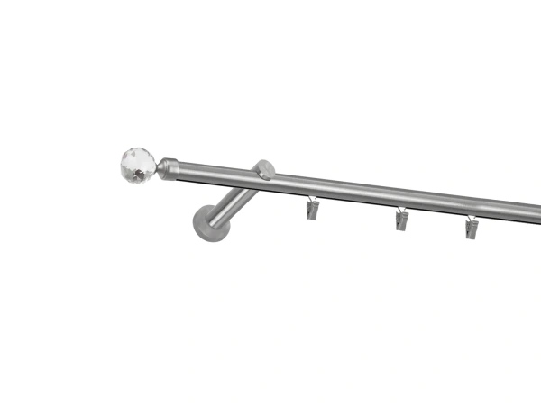 Garniža 19mm - drážková tyč - 1rad - GUĽA CRYSTAL - satin