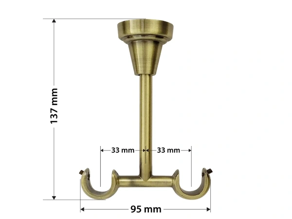Garniža 19x19mm - 2rady - SEVILLA - antik 5