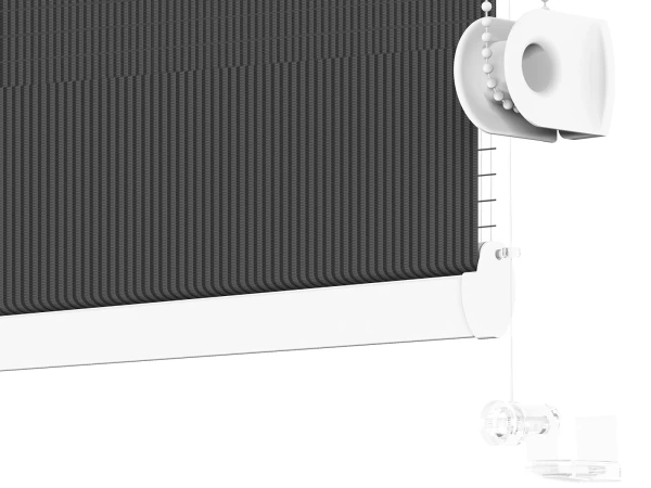 Roleta MINI - deň a noc - látka Bahama 1820 - tmavo sivá 4