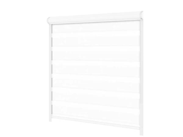 Roleta SWING PREMIUM - deň a noc - látka Zakynthos 01 - biela 1