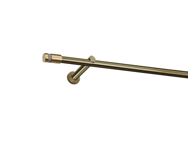 Garniža 19mm - drážková tyč - 1rad - CYLINDER CRYSTAL - antik 1