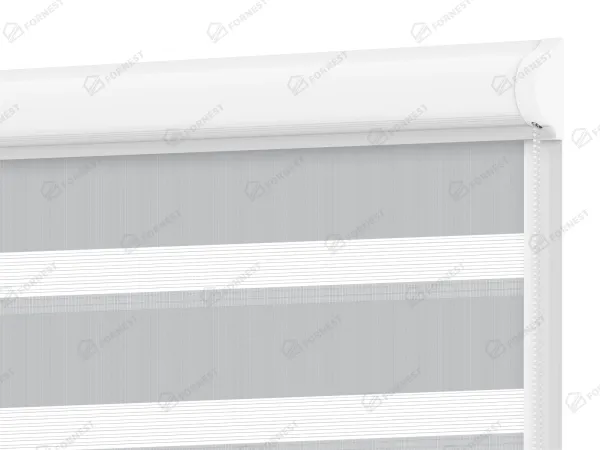 Roleta SWING LITE - deň a noc - látka Zakynthos 12 - sivá