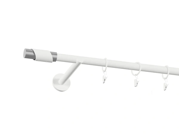 Garniža 19mm obyčajná tyč - 1rad - PARIS - biela