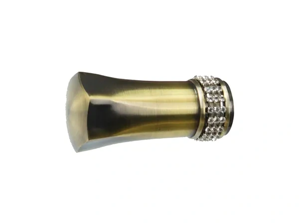 Garniža 25x16mm - 2rady - PLUTON CRYSTAL - antik