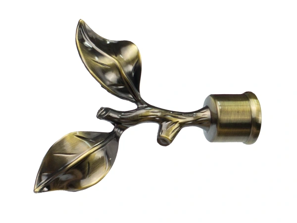 Garniža 25x25mm - 2rady - LIST ROSE - antik