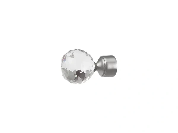 Garniža 19mm - drážková tyč - 1rad - GUĽA CRYSTAL - satin