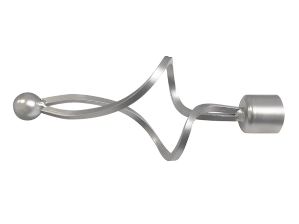 Garniža 19mm - drážková tyč - 1rad - FALIST - satin