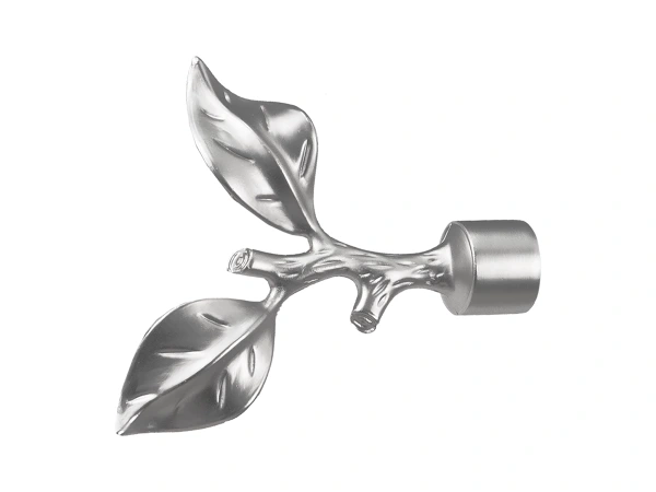 Garniža 19mm - drážková tyč - 1rad - LIST ROSE - satin