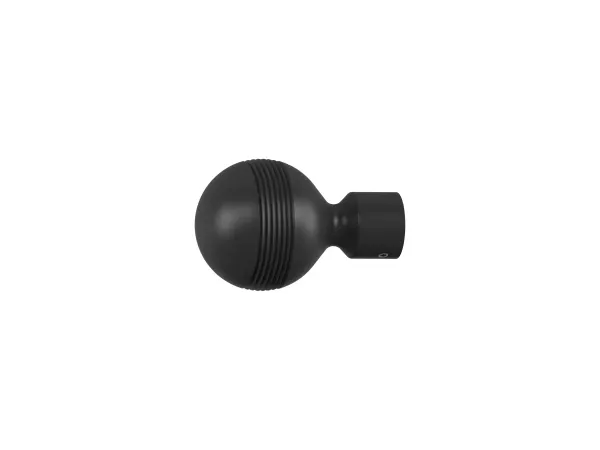 Garniža 19mm obyčajná tyč - 1rad - GABI - čierna