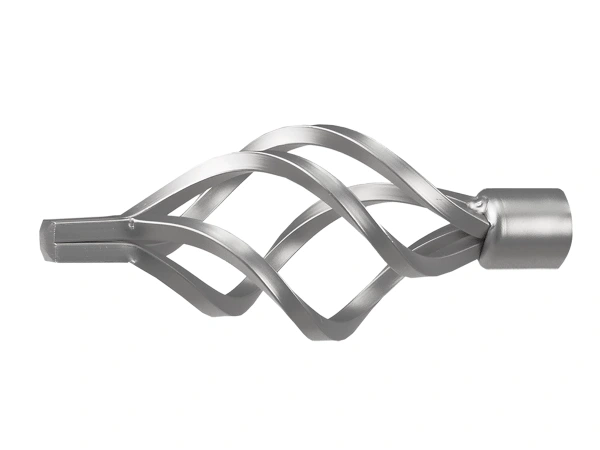 Garniža 19x19mm - drážková tyč - 2rady - GUĽA AZUR - satin