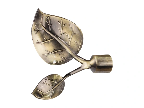 Garniža 19x19mm - 2rady - LIST VEĽKÝ - antik